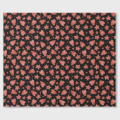 Valentijn - Patroonpapier voor harten en staren Cadeaupapier (Vlak)