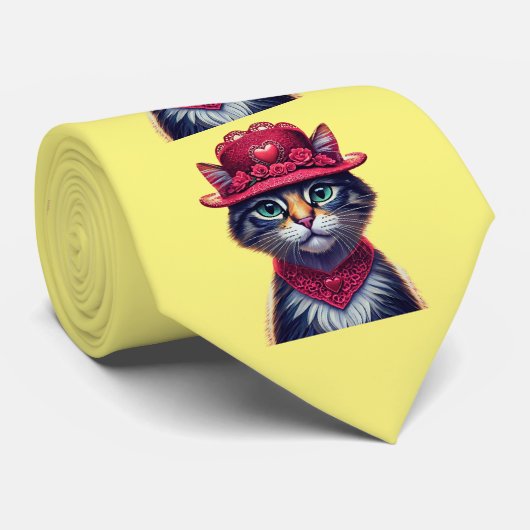 Valentijn Pet Kat Stropdas (Opgerold)