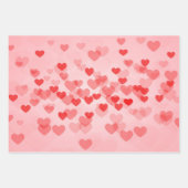 Valentijn Petite Hearts Pattern Inpakpapier Vel (Voorkant)