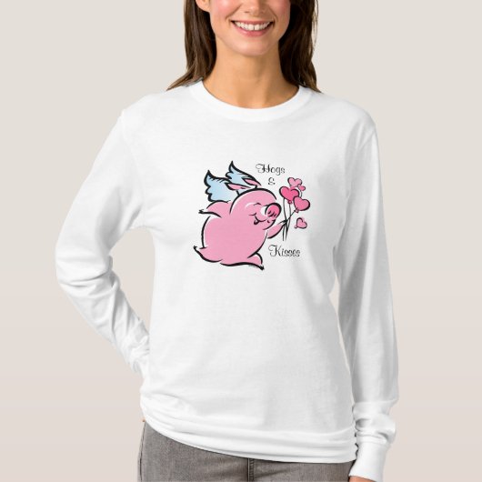 Valentijn Pig Personalized T-Shirt (Voorkant)