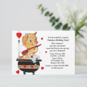 Valentijn Piglet Uitnodiging (Staand voorkant)