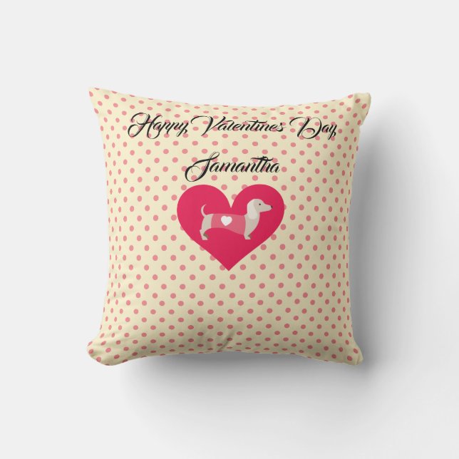 Valentijn Pillow Happy Valentine's Day Gift Kussen (Voorkant)