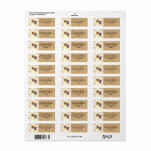 Valentijn Pindakaas en Jelly Etiket (Full Sheet)