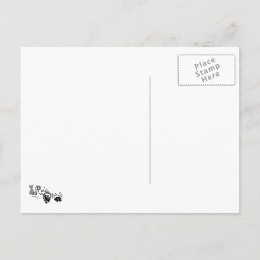 Valentijn pinguïns slaan de datum Briefkaarten (Achterkant)