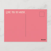 Valentijn Pink Hearts Overlay Voeg je eigen foto t Briefkaart (Achterkant)