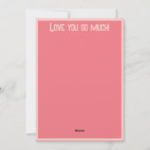 Valentijn Pink Hearts Overlay Voeg je eigen foto t Feestdagenkaart (Achterkant)