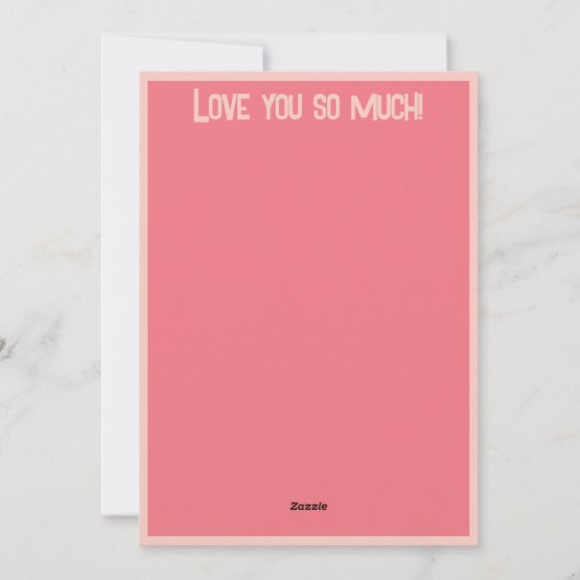 Valentijn Pink Hearts Overlay Voeg je eigen foto t Feestdagenkaart (Achterkant)