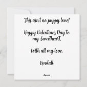 Valentijn Pit Bulls Sweethearts Liefde Feestdagenkaart (Achterkant)