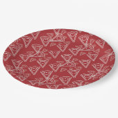 Valentijn Pizza Party-papierwaren Papieren Bordje (Gekanteld)