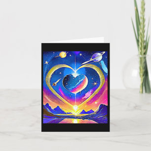 Valentijn Planeten Sterren Manen Astrologische Lie Kaart