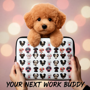 Valentijn poedelhond   HONDENLIEFHEBBERS   Laptop Sleeve
