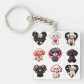 Valentijn poedelhond | HONDENLIEFHEBBERS | Sleutelhanger (voorkant)