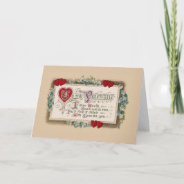 Valentijn Poem Feestdagen Kaart