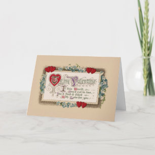 Valentijn Poem Feestdagen Kaart