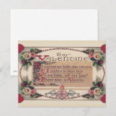 Valentijn Poem Feestdagenkaart (Voorkant / Achterkant)