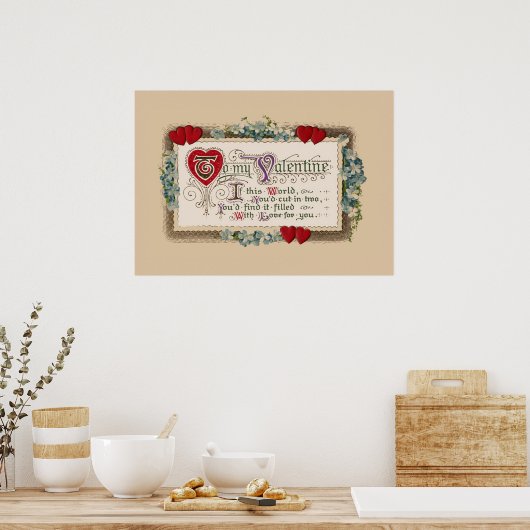 Valentijn Poem Poster (Keuken)