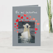 Valentijn Polar Beer Bucket of Fun Humor Feestdagen Kaart (Voorkant)