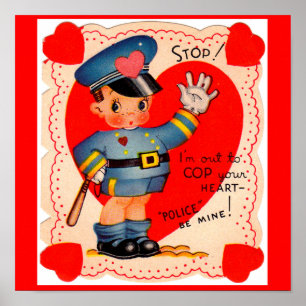 valentijn politiejongen uit 1930 poster