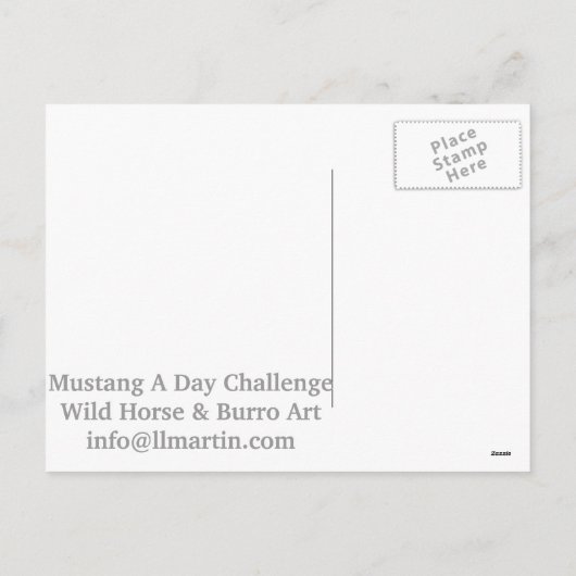 Valentijn Pony Briefkaart Palamino (Achterkant)