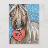 Valentijn Pony Briefkaart Silver Bay (Voorkant)