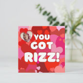 Valentijn Pop Feestdagenkaart (Staand voorkant)