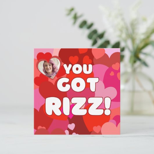 Valentijn Pop Feestdagenkaart (Staand voorkant)