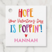 Valentijn Pop Het bevoordeelt Kinder Valentijn Bedankjes Labels (Voorkant)