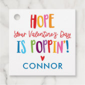 Valentijn Pop Het bevoordeelt Kinder Valentijn Fav Bedankjes Labels (Voorkant)