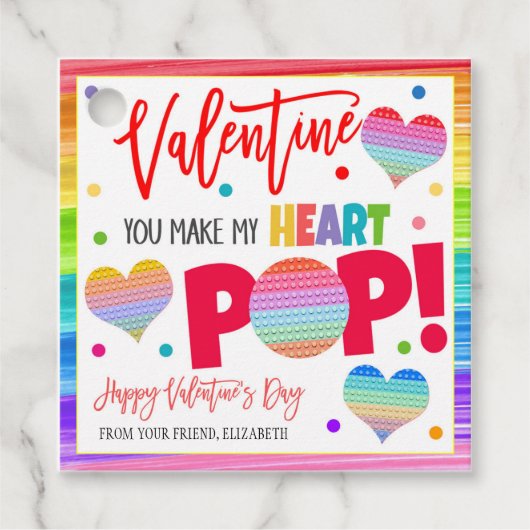 Valentijn Pop Het Gift Labels (Voorkant)