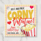 Valentijn Popcorn Gift Label (Voorkant)