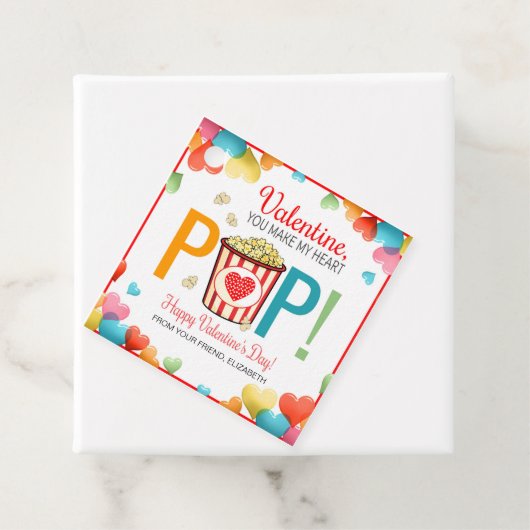 Valentijn Popcorn Label (In situ)