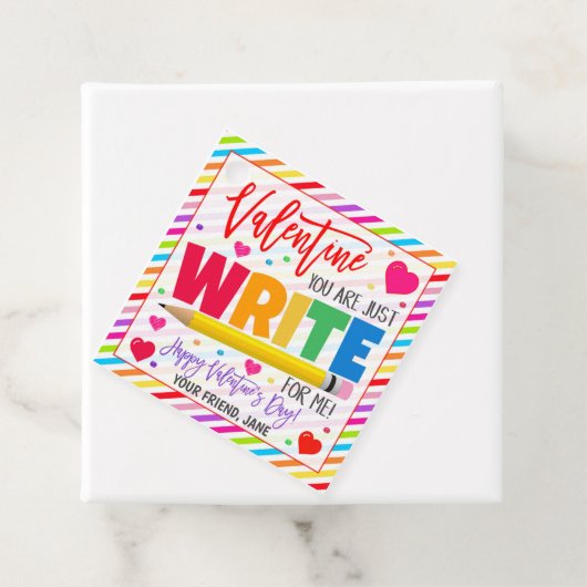 Valentijn potlood geschenk Label (In situ)