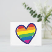 Valentijn Pride Rainbow Feestdagenkaart (Staand voorkant)