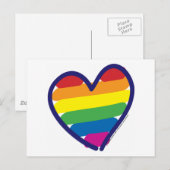 Valentijn Pride Rainbow Feestdagenkaart (Voorkant / Achterkant)