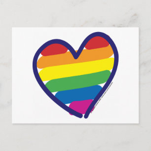 Valentijn Pride Rainbow Feestdagenkaart