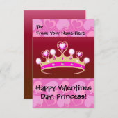 Valentijn Princess Kaart (Voorkant / Achterkant)