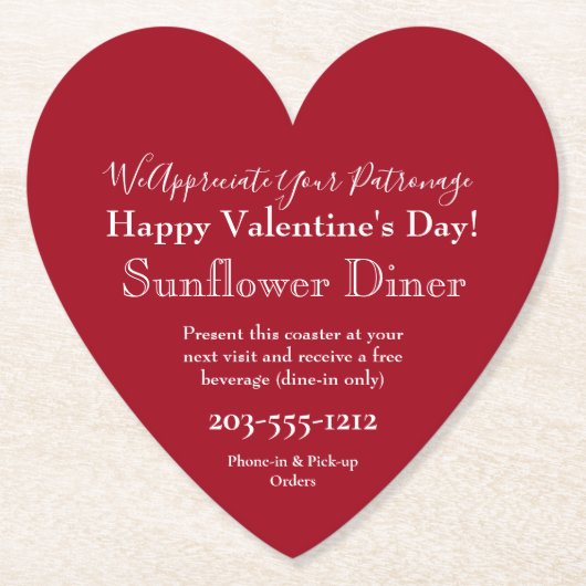 Valentijn Promotionele Onderzetters - HAMbyWG (Voorkant)