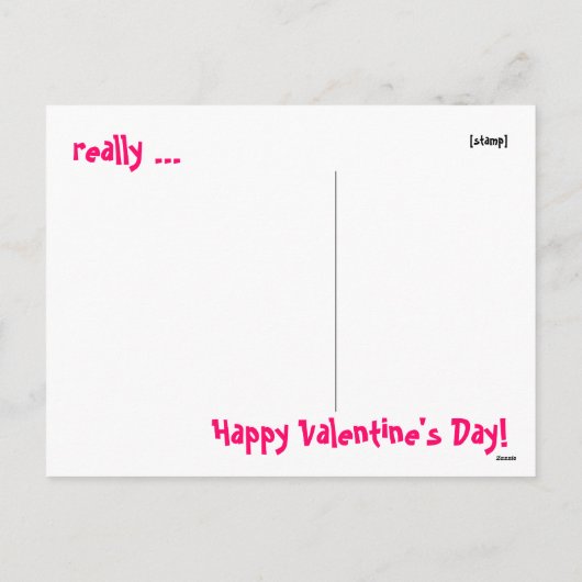 Valentijn Pup & Hearts ~ Briefkaart (Achterkant)