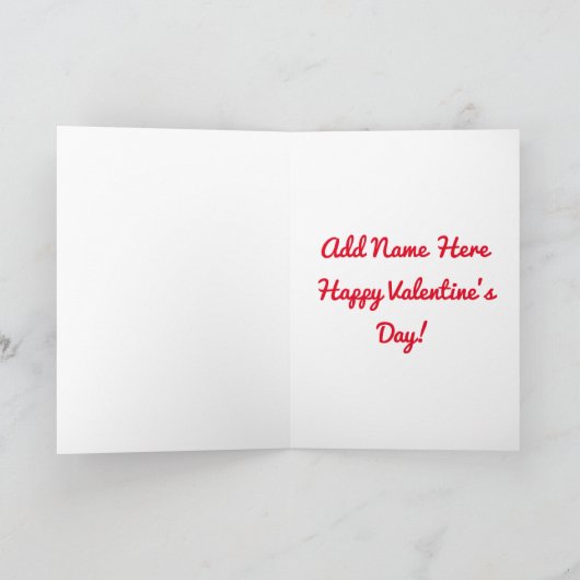  Valentijn Puppy Feestdagen Kaart (Binnen)