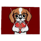 Valentijn Puppy Groot Cadeauzakje (Achterkant)