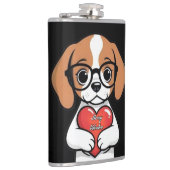 Valentijn Puppy Heupfles (Rechts)