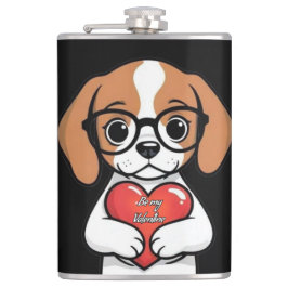 Valentijn Puppy Heupfles