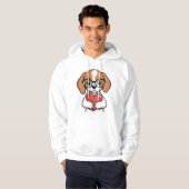 Valentijn Puppy Hoodie (Voorkant volledig)