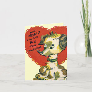 Valentijn Puppy Kaart voor kinderen