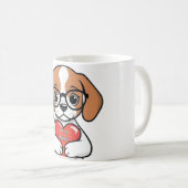 Valentijn Puppy Koffiemok (Voorkant rechts)