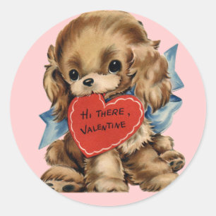 Valentijn Puppy Stickers
