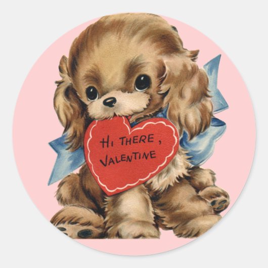 Valentijn Puppy Stickers (Voorkant)
