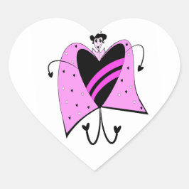 Valentijn Queen liefde bug Hart Sticker