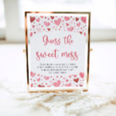 Valentijn Raad de Sweet Mess Baby shower Game Poster