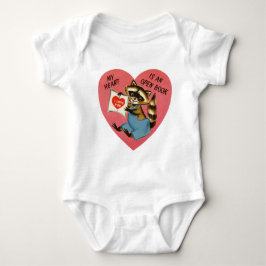  Valentijn Raccoon Romper